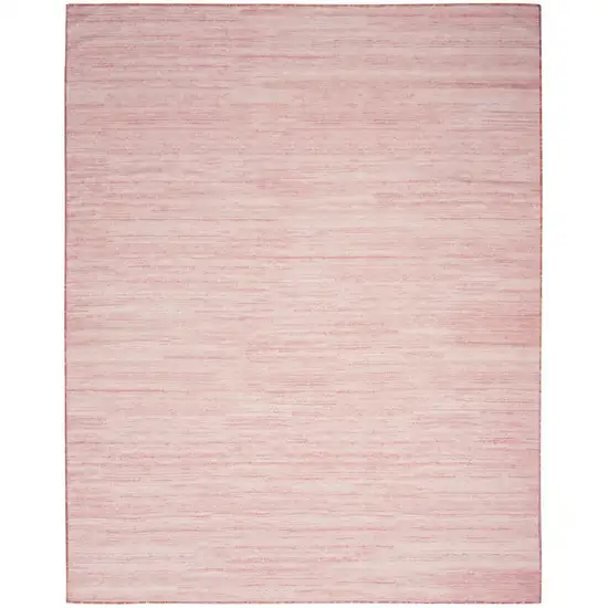 Pink Abstract Washable Area Rug Photo 2
