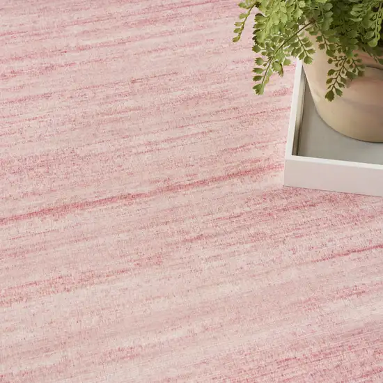 Pink Abstract Washable Area Rug Photo 8