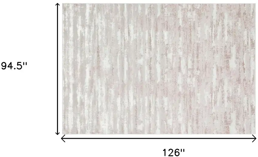 Pink Abstract Washable Non Skid Area Rug With Fringe Photo 8