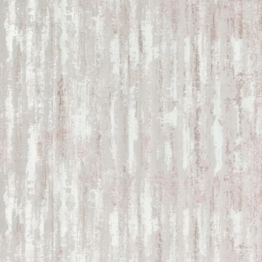 10' Pink and Off White Abstract Washable Non Skid Runner Area Rug Photo 5