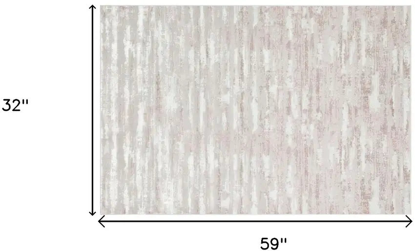 Pink Abstract Washable Non Skid Area Rug Photo 8