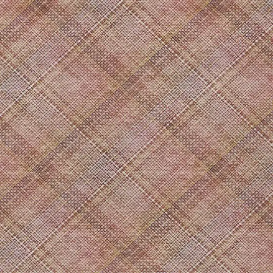Pink And Beige Plaid Washable Indoor Outdoor Area Rug Photo 4