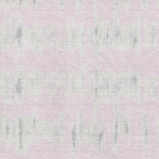 Pink And Beige Striped Washable Area Rug With UV Protection Photo 3