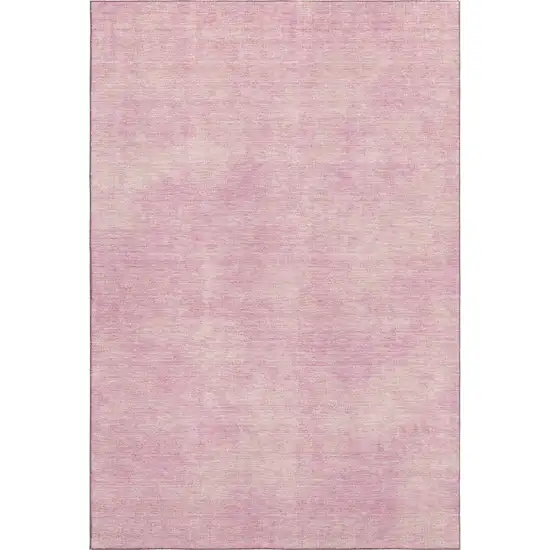 Pink And Blush Abstract Washable Area Rug With UV Protection Photo 6
