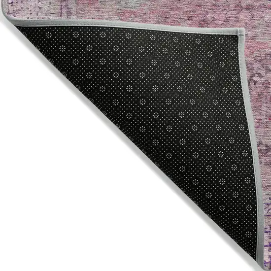 Pink And Blush Floral Medallion Washable Indoor Outdoor Area Rug Photo 8