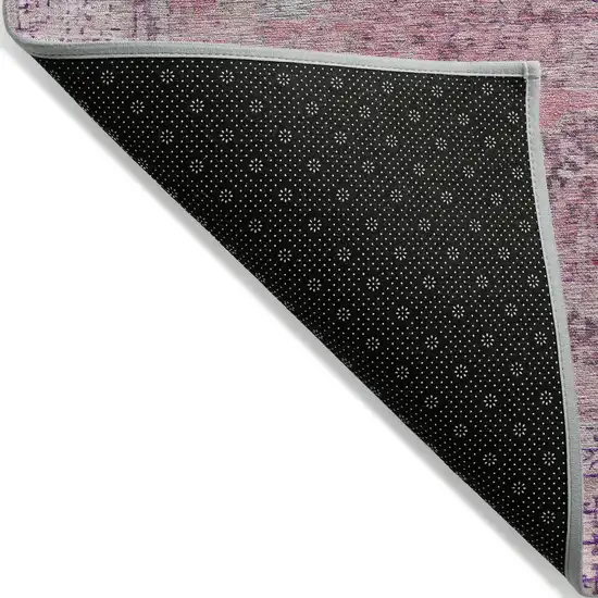 Pink And Blush Floral Medallion Washable Indoor Outdoor Area Rug Photo 8