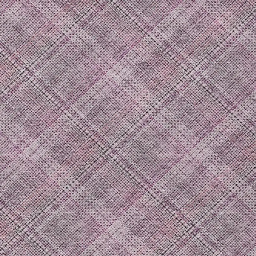 Pink And Blush Plaid Washable Indoor Outdoor Area Rug Photo 5