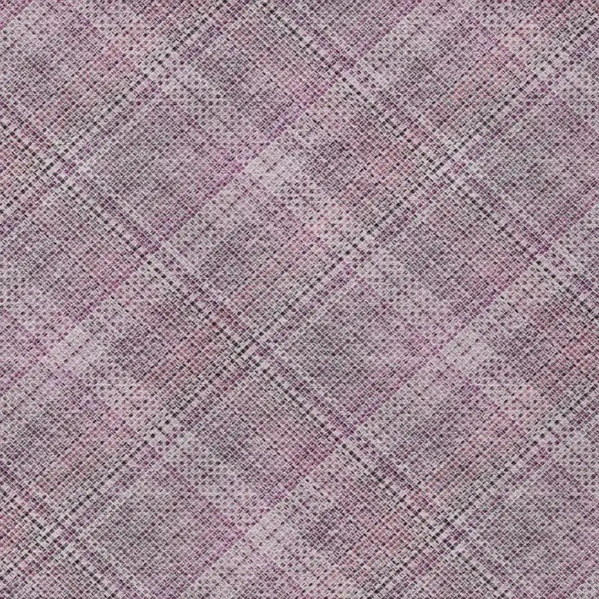 Pink And Blush Plaid Washable Indoor Outdoor Area Rug Photo 8