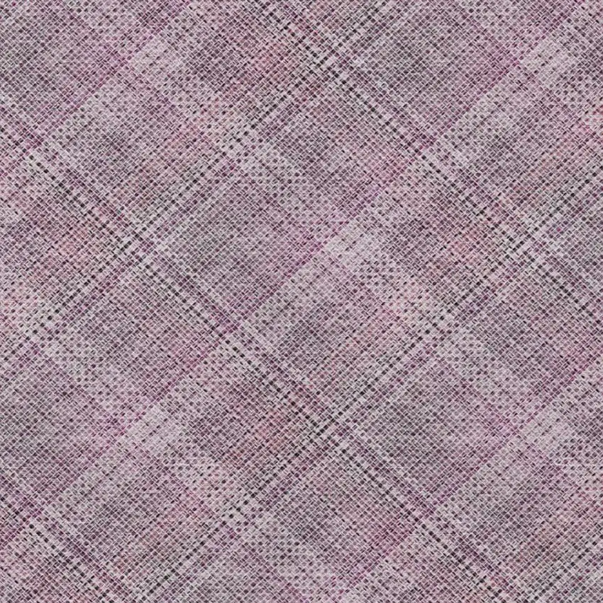Pink And Blush Plaid Washable Indoor Outdoor Area Rug Photo 6