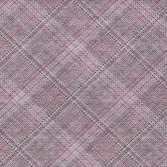 Pink And Blush Plaid Washable Indoor Outdoor Area Rug Photo 2