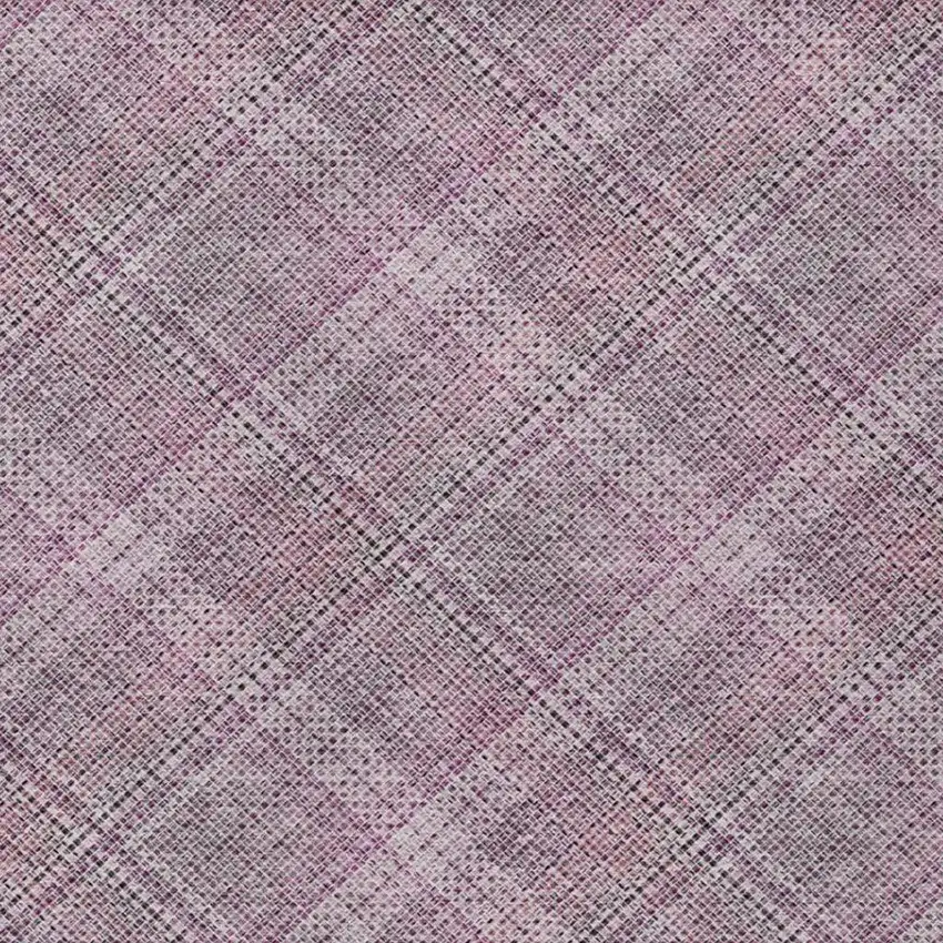 Pink And Blush Plaid Washable Indoor Outdoor Area Rug Photo 2