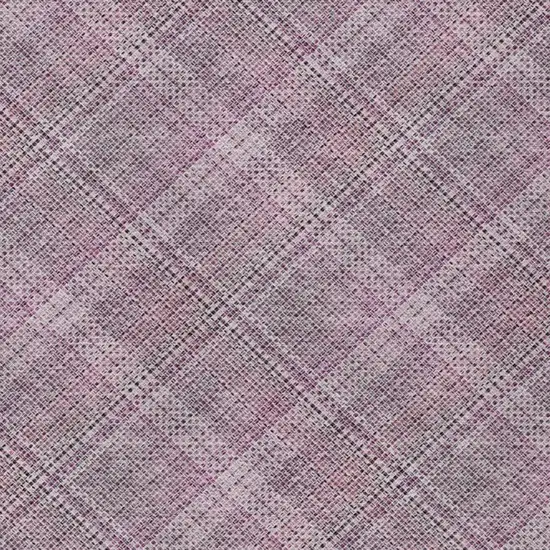Pink And Blush Plaid Washable Indoor Outdoor Area Rug Photo 7