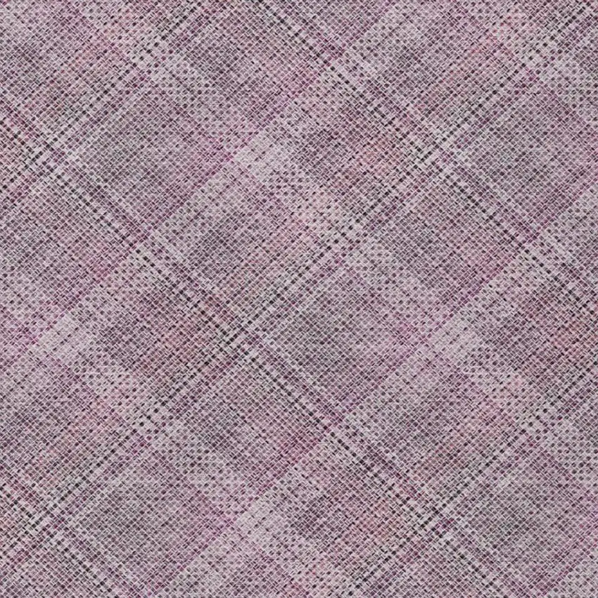 Pink And Blush Plaid Washable Indoor Outdoor Area Rug Photo 7