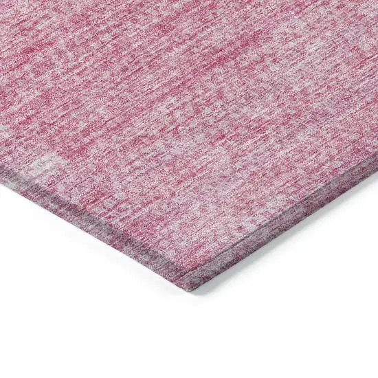 Pink And Blush Striped Washable Indoor Outdoor Area Rug Photo 4