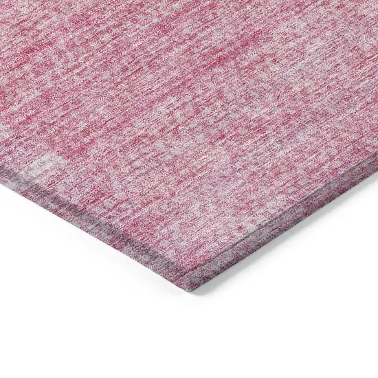 Pink And Blush Striped Washable Indoor Outdoor Area Rug Photo 4
