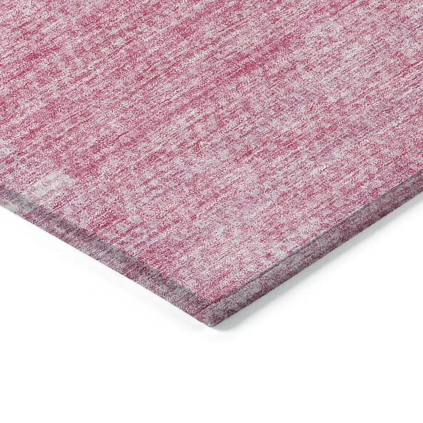 Pink And Blush Striped Washable Indoor Outdoor Area Rug Photo 4