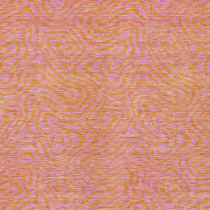 Photo of Pink And Copper Abstract Washable Indoor Outdoor Area Rug