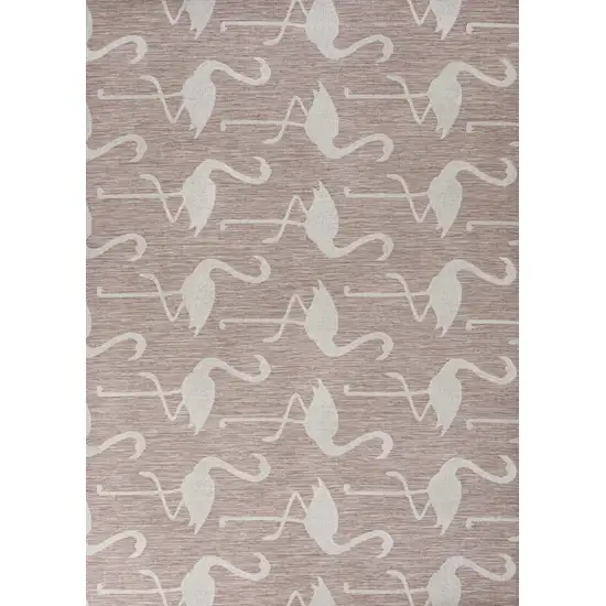 Pink And Cream Animal Print Indoor Outdoor Area Rug Photo 1
