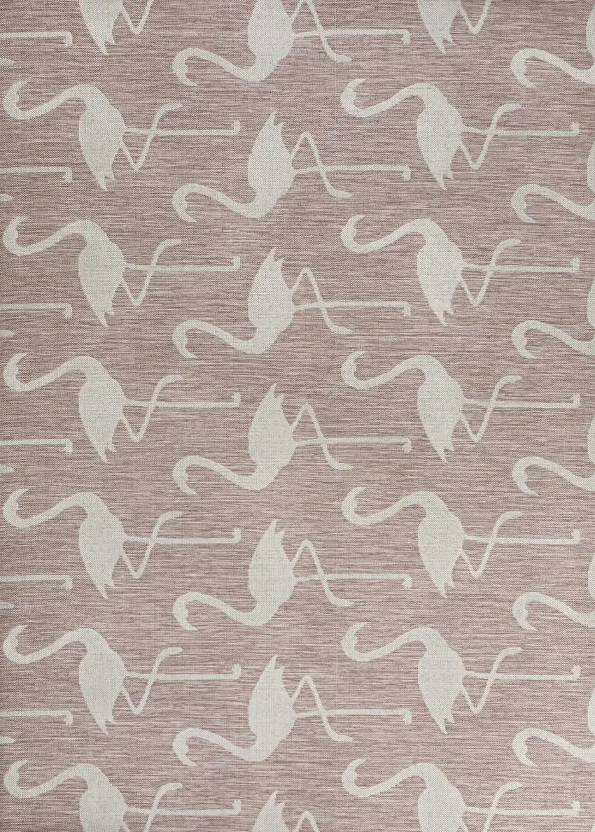 Pink And Cream Animal Print Indoor Outdoor Area Rug Photo 3