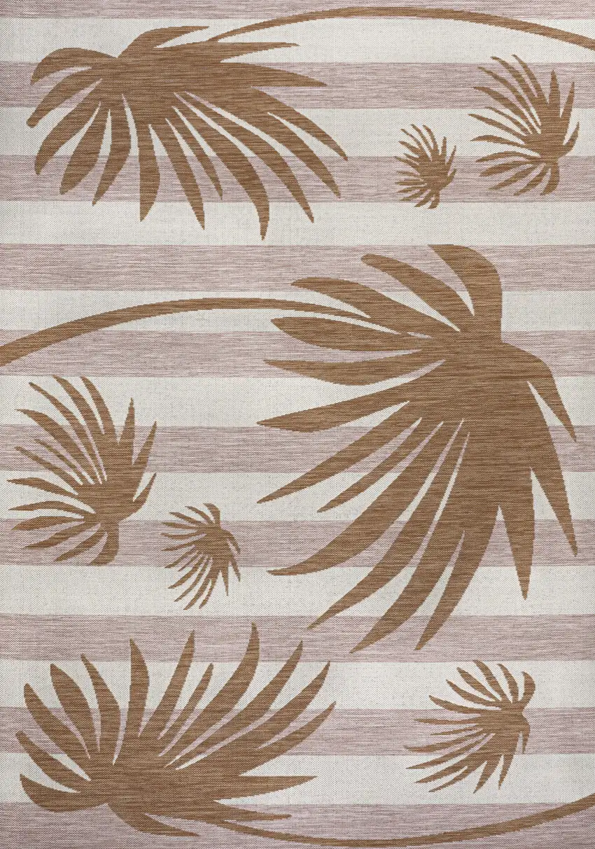 Pink And Cream Floral Indoor Outdoor Area Rug Photo 1