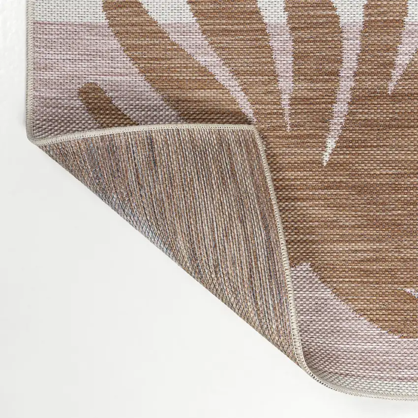 Pink And Cream Floral Indoor Outdoor Area Rug Photo 8