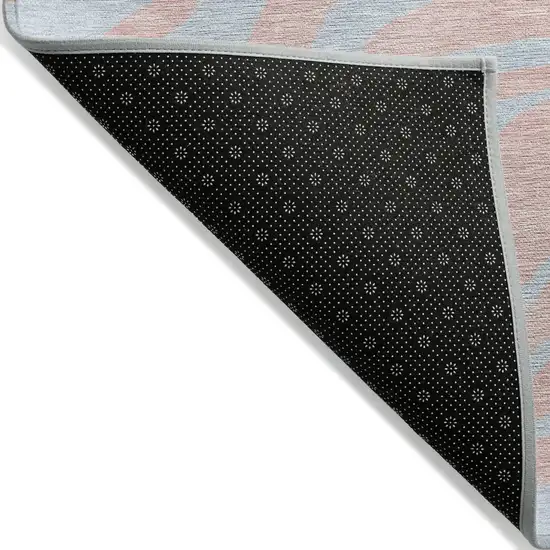 Pink And Gray Animal Print Washable Indoor Outdoor Area Rug Photo 3