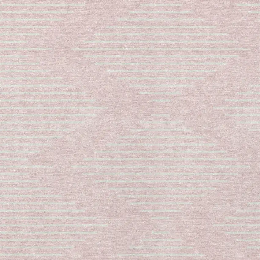 Pink And Gray Geometric Washable Indoor Outdoor Area Rug Photo 5