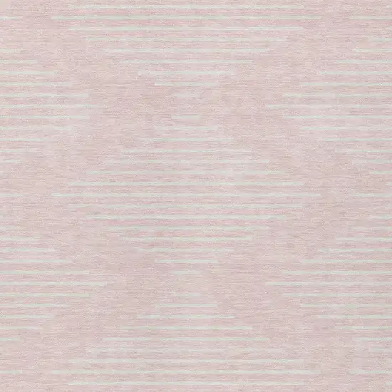 Pink And Gray Geometric Washable Indoor Outdoor Area Rug Photo 5