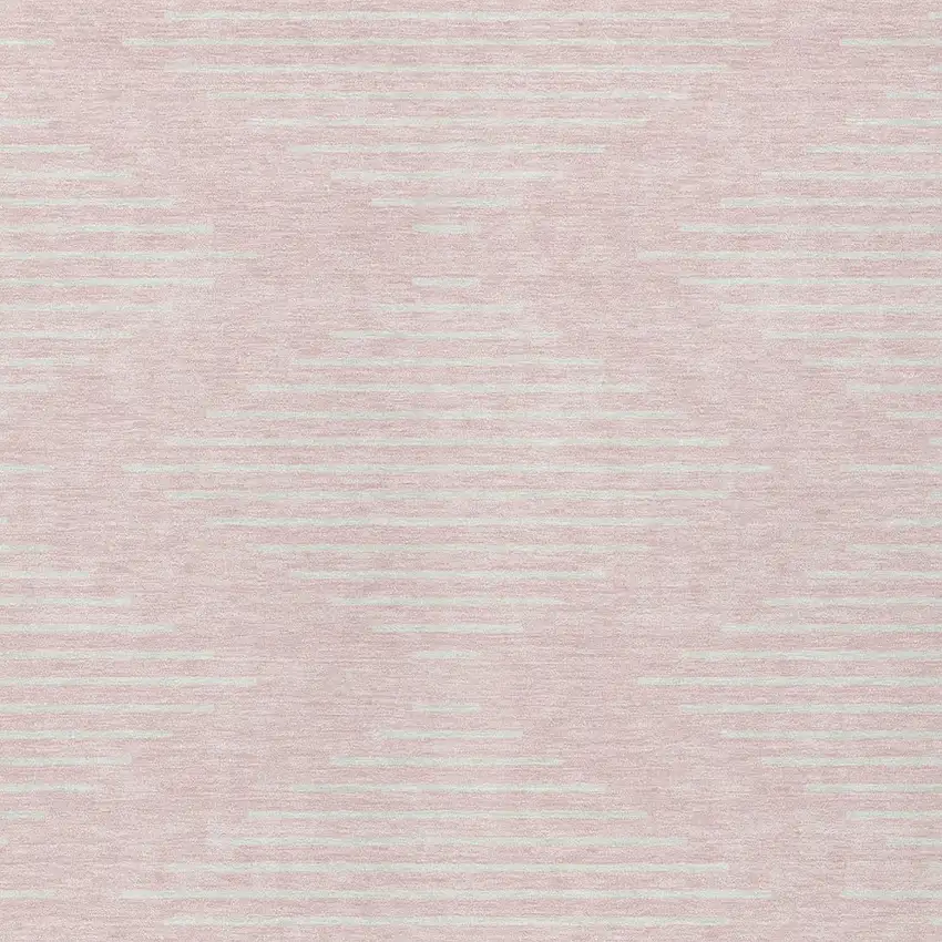 Pink And Gray Geometric Washable Indoor Outdoor Area Rug Photo 5