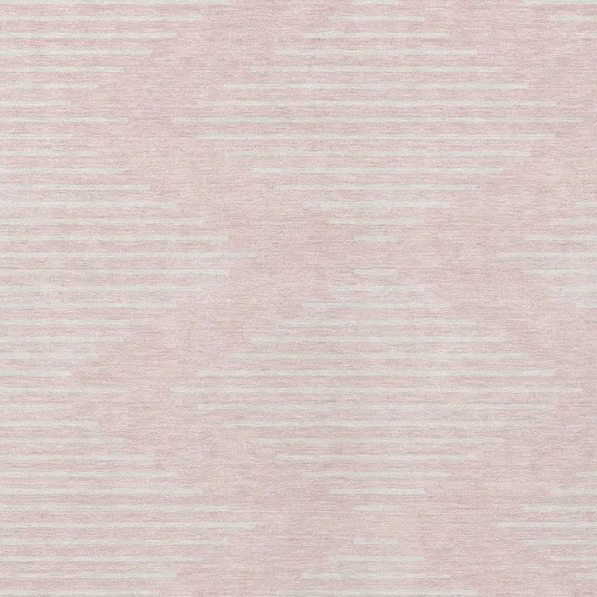 Pink And Gray Geometric Washable Indoor Outdoor Area Rug Photo 5