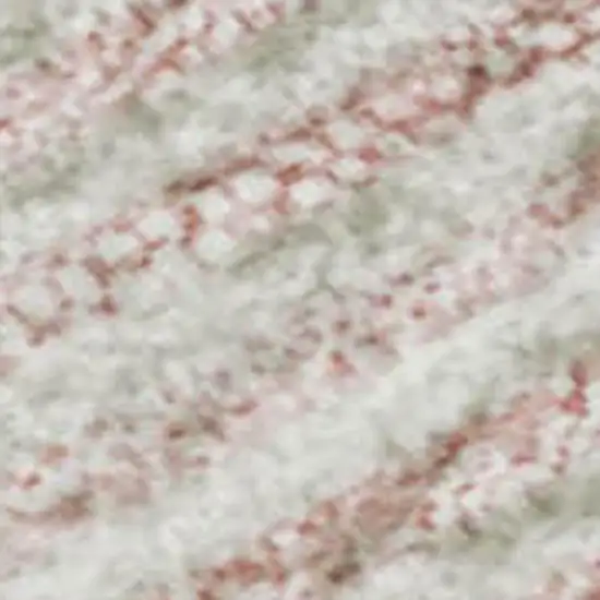 Pink And Ivory Abstract Geometric Washable Area Rug With UV Protection Photo 3