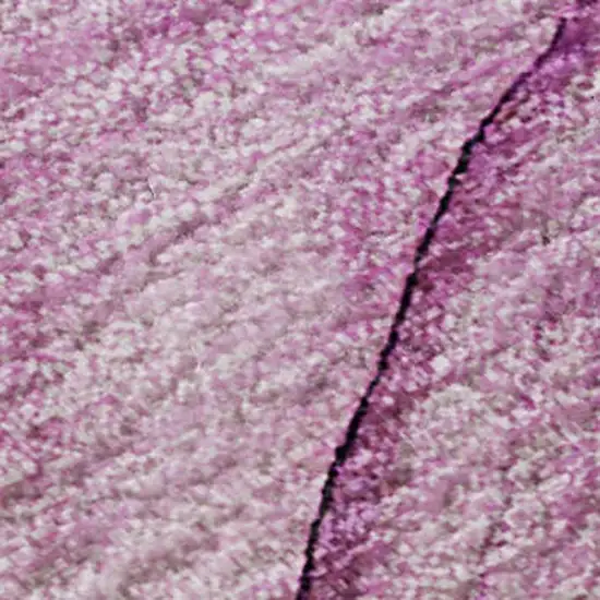 Pink And Ivory Abstract Washable Area Rug With UV Protection Photo 5