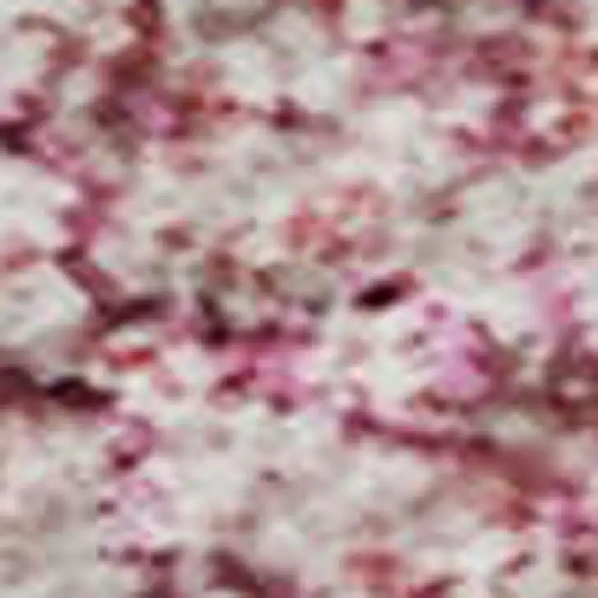 Pink And Ivory Abstract Washable Area Rug With UV Protection Photo 3