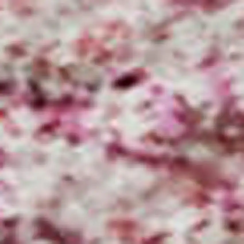 Pink And Ivory Abstract Washable Area Rug With UV Protection Photo 2