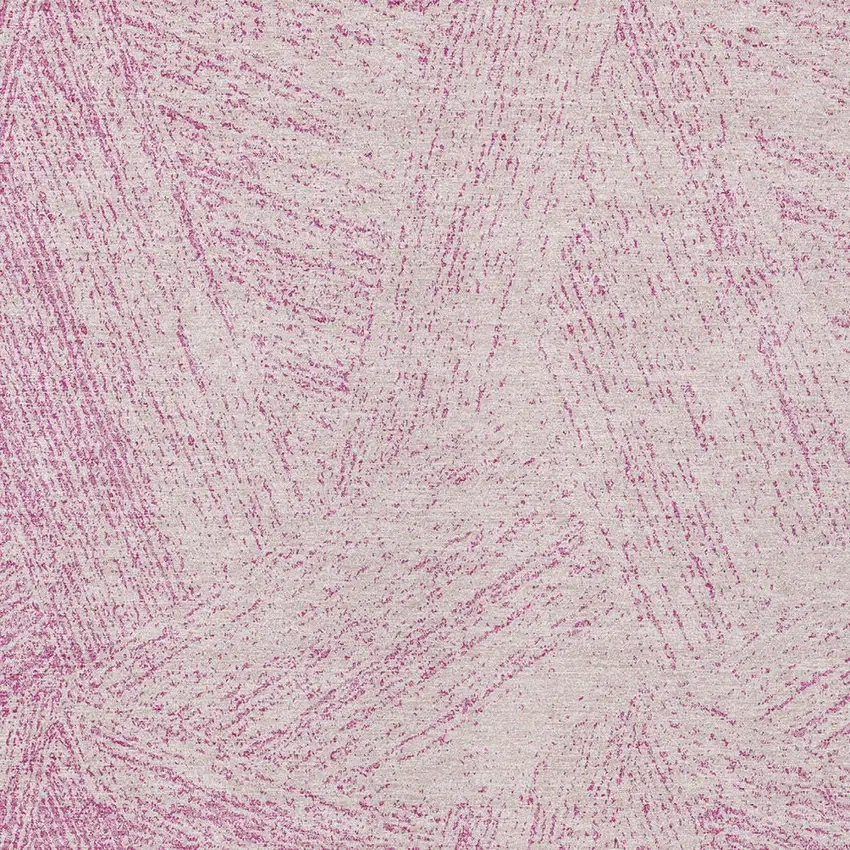 Pink And Ivory Abstract Washable Indoor Outdoor Area Rug Photo 5