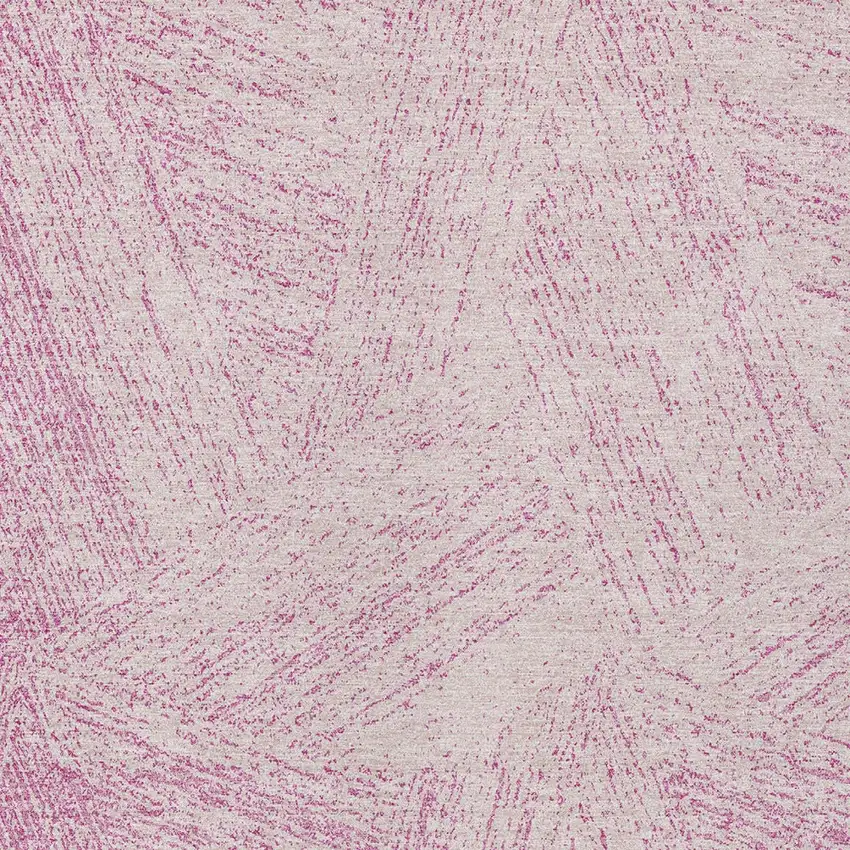 Pink And Ivory Abstract Washable Indoor Outdoor Area Rug Photo 5