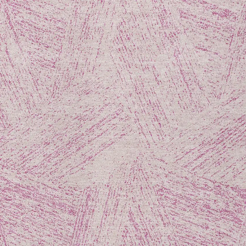 Pink And Ivory Abstract Washable Indoor Outdoor Area Rug Photo 5