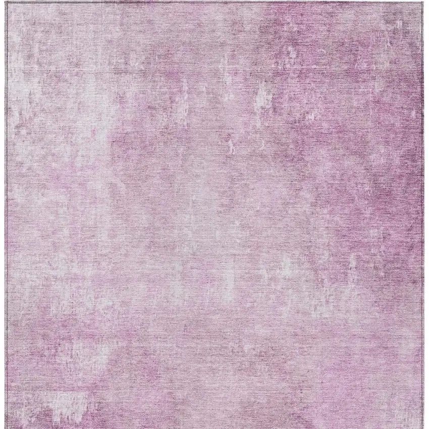 Pink And Ivory Abstract Washable Indoor Outdoor Area Rug Photo 4