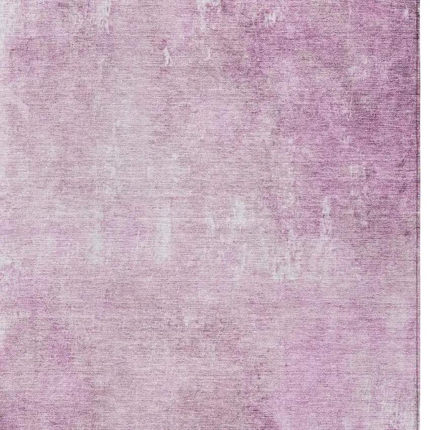 Pink And Ivory Abstract Washable Indoor Outdoor Area Rug Photo 4