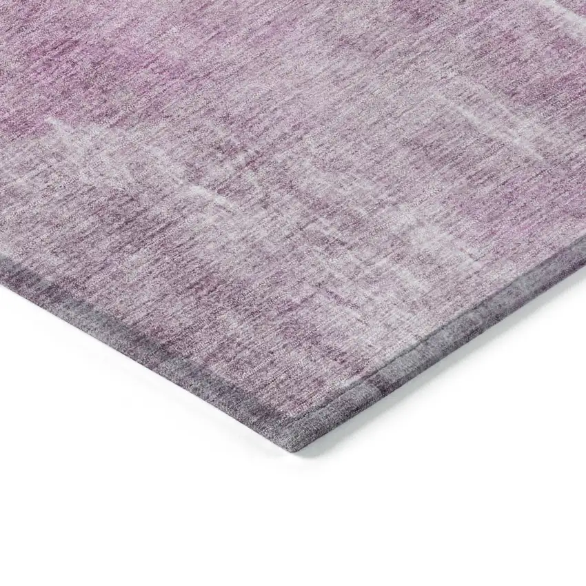 Pink And Ivory Abstract Washable Indoor Outdoor Area Rug Photo 8