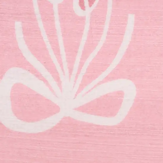 Pink And Ivory Bow Youthful Washable Area Rug Photo 9