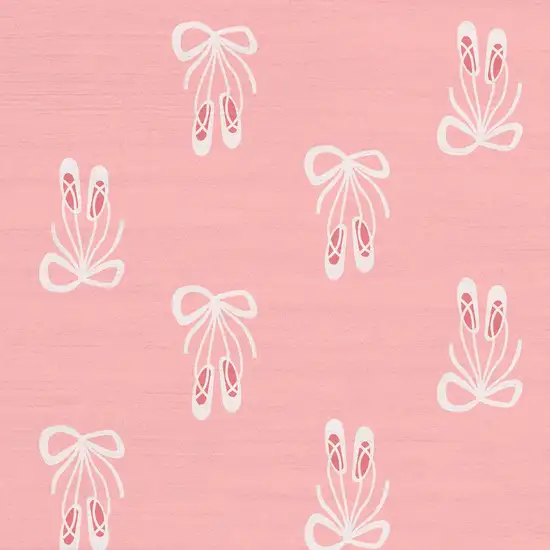 Pink And Ivory Bow Youthful Washable Area Rug Photo 8