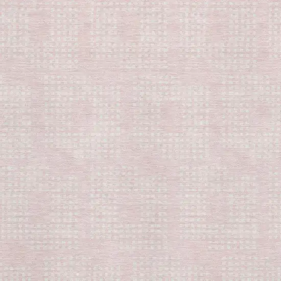 Pink And Ivory Geometric Washable Area Rug With UV Protection Photo 3