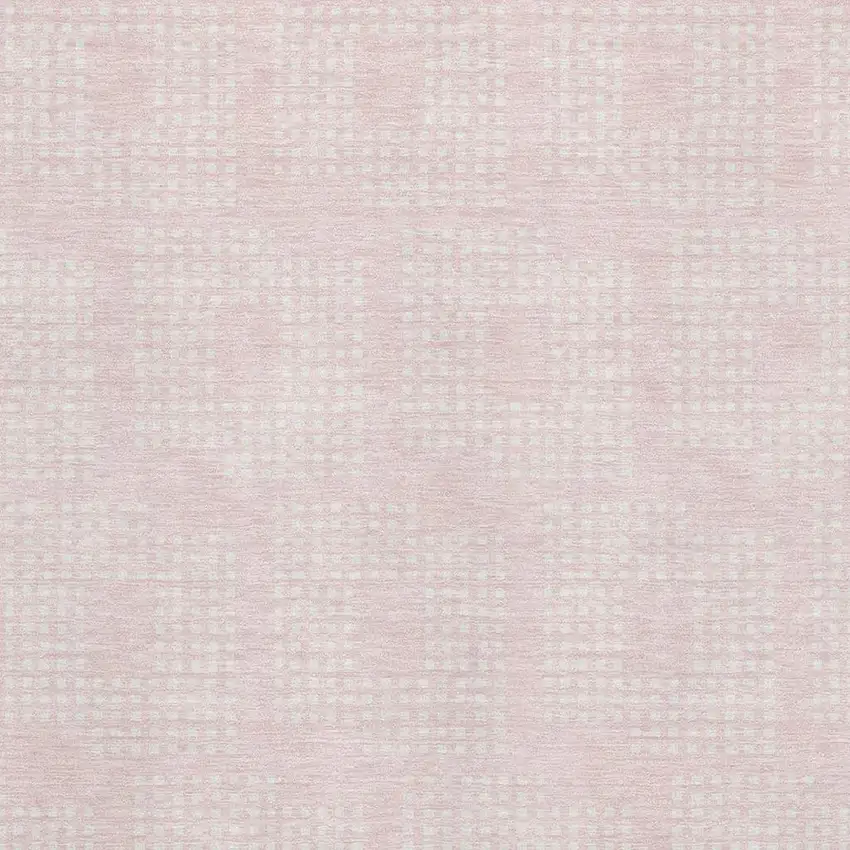 Pink And Ivory Geometric Washable Area Rug With UV Protection Photo 3
