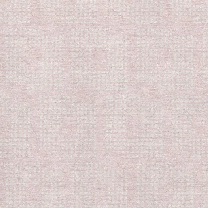 Pink And Ivory Geometric Washable Area Rug With UV Protection Photo 3
