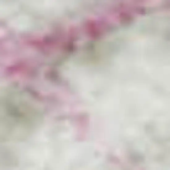 Pink And Ivory Geometric Washable Area Rug With UV Protection Photo 2