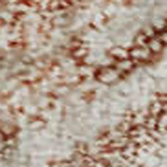 Pink And Ivory Geometric Washable Area Rug With UV Protection Photo 2