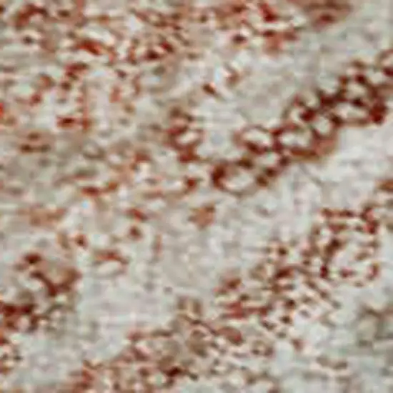 Pink And Ivory Geometric Washable Area Rug With UV Protection Photo 2