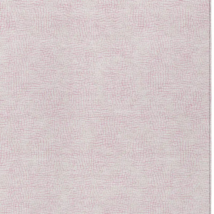 Pink And Ivory Geometric Washable Indoor Outdoor Area Rug Photo 4