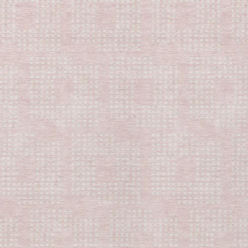 Pink And Ivory Geometric Washable Indoor Outdoor Area Rug Photo 6